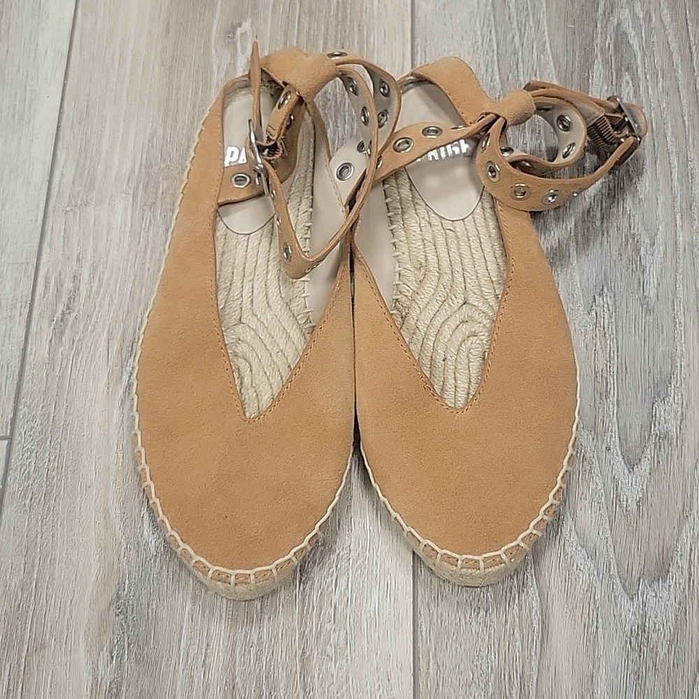 Paige Copa Camel Espadrille Flat Size 6 - Picture 4 of 6